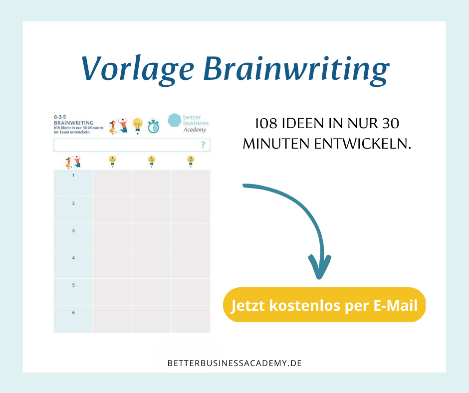 Vorlage fürs Brainwriting - kostenlos