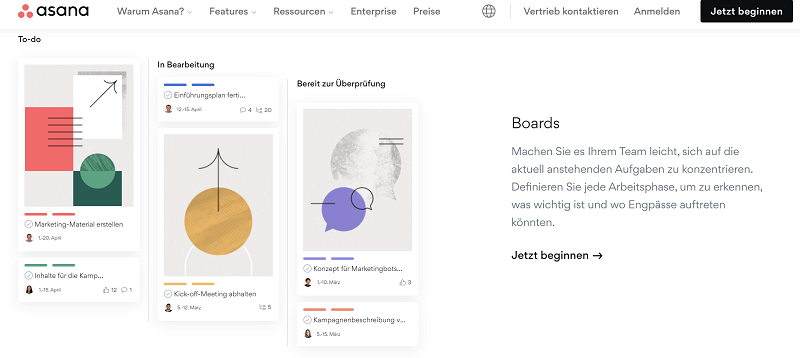 Asana als gutes Organisations-Tool für große Unternehmen