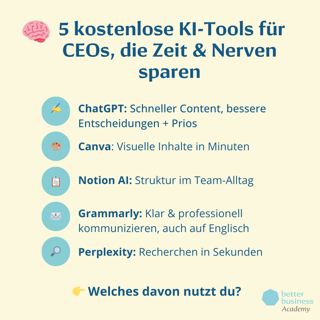 KI Tools kostenlos als Liste